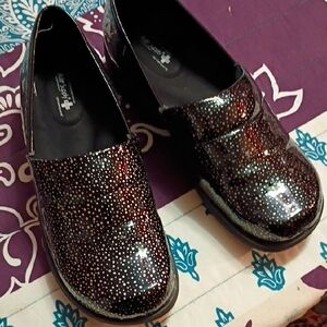 Air Supply Stylish Black Glitter Mules